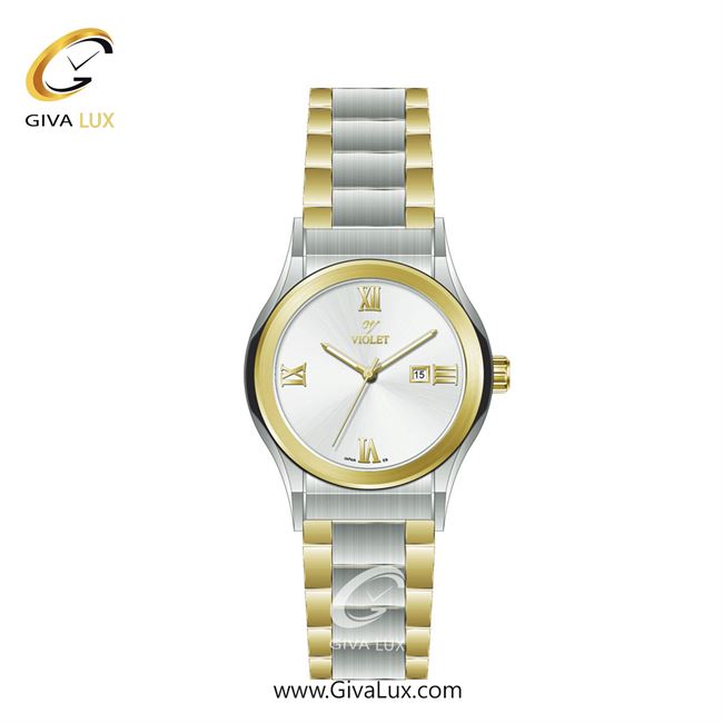 ساعت مچی اورجینال زنانه ویولت VIOLET طلایی-نقره ای | نقره ای-طلایی| نقره ای| کد رفرنس 0565/2